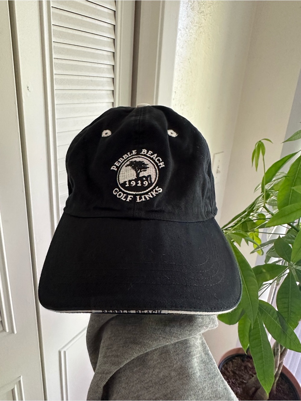 Pebble Beach Golf Links Hat Mens OS Black Embroidered Special Edition Cap